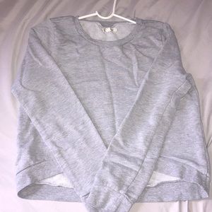 CROPPED GREY CREWNECK